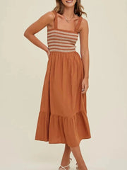 Women Midi Beach Long Dress Summer New Fashion Holiday Sleeveless Dress Female Elegant Embroidered Printed Sling Dress Vestidos
