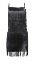 Women' 1920S Tassels Flapper Dress Pink Green Tiered Fringe Gatsby Theme Party Dance Slip Mini Dresses Cocktail Evening Outfit