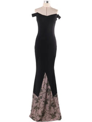 Women Vintage Lace Luxury Evening Maxi Dresses Prom Party Wedding Wrap Bodycon Sexy Long Elegant Black Embroidery Mermaid Dress