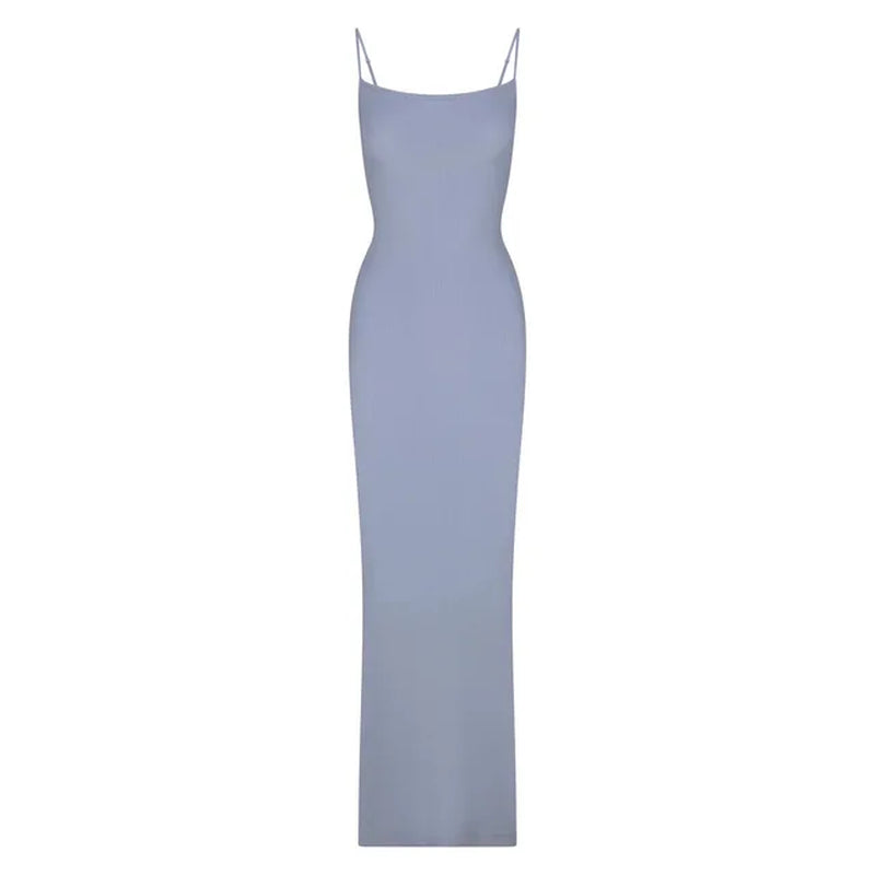 Skim Slim Hottie Thread Strap Dress Female Backless Skinny-Wrapped Hip Long Skirt