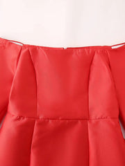 Women'S Retro One-Shoulder Slim Dress, Long Sleeve, Chic Zipper, Joker Mini Skirt, Spring, New Fashion,2024
