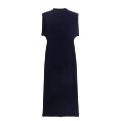 Buttocks Wrapped Midi Dress Short Sleeved Velvet Padded Shoulder Accessory Sexy and Unique Summer Clothes for Women Dress