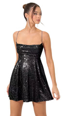 Suspender Sequined Bow Contrasting Latin Dance Dress Women Competition Practice Dress